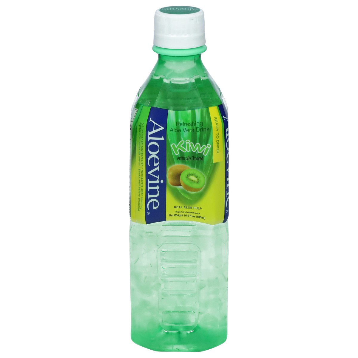 slide 2 of 14, Aloevine Refreshing Kiwi Aloe Vera Drink 16.9 fl oz, 16.9 fl oz