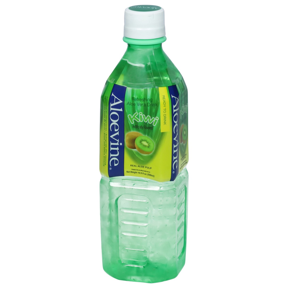 slide 4 of 14, Aloevine Refreshing Kiwi Aloe Vera Drink 16.9 fl oz, 16.9 fl oz