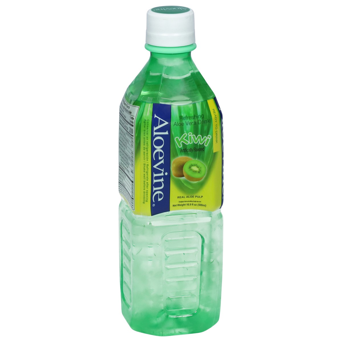 slide 13 of 14, Aloevine Refreshing Kiwi Aloe Vera Drink 16.9 fl oz, 16.9 fl oz