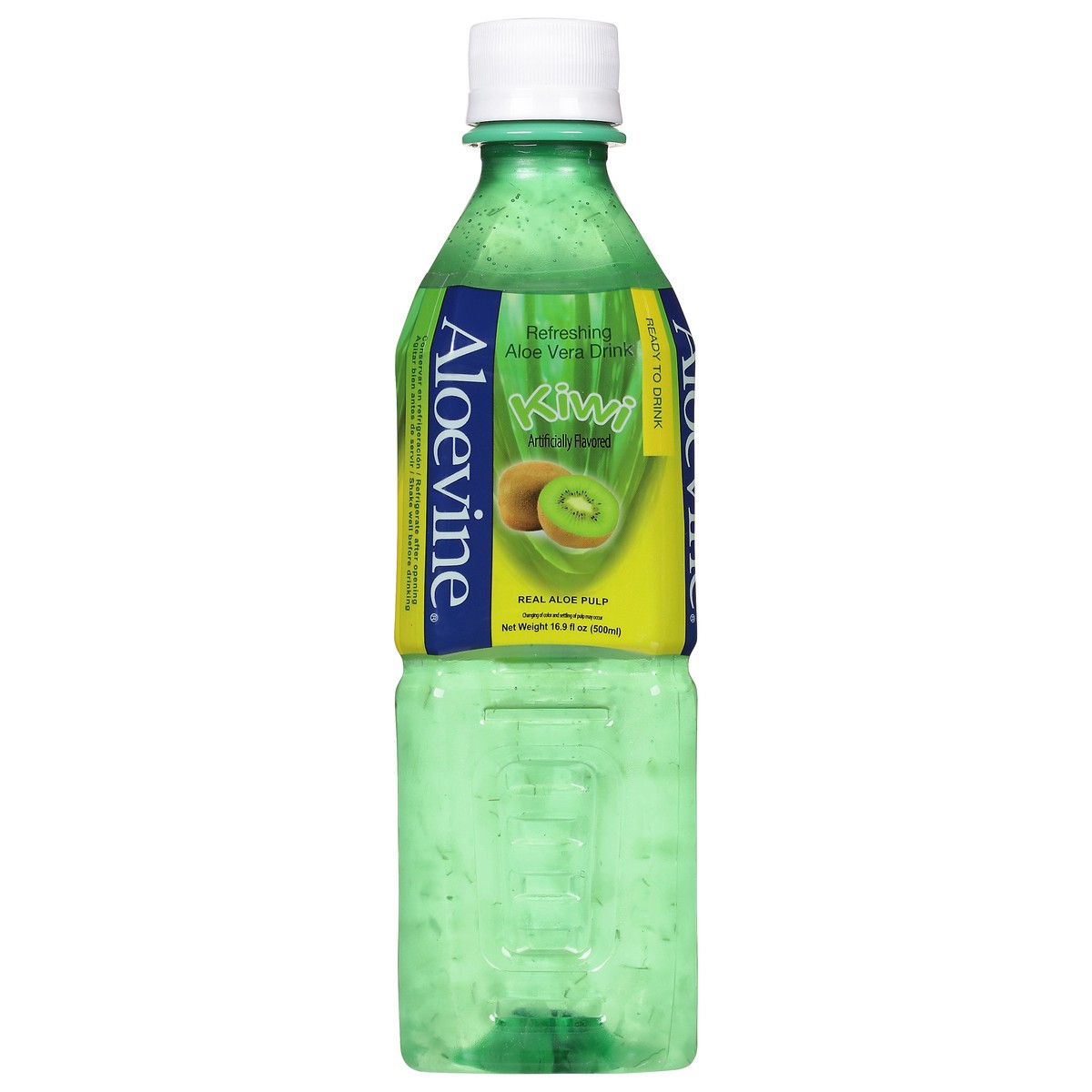 slide 1 of 14, Aloevine Refreshing Kiwi Aloe Vera Drink 16.9 fl oz, 16.9 fl oz