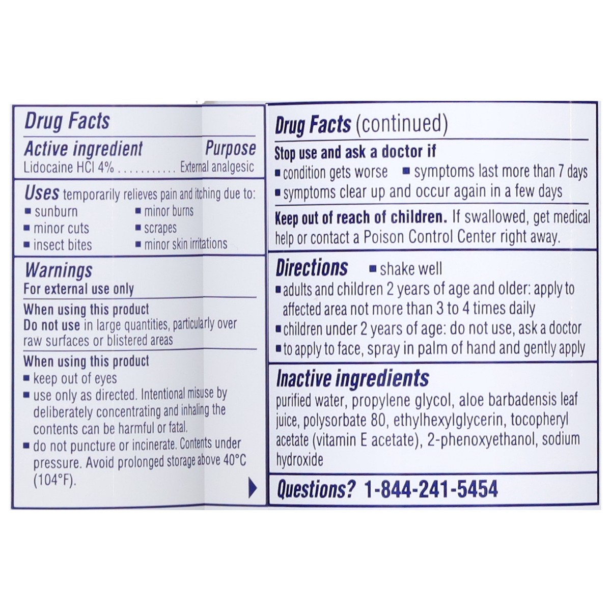 slide 4 of 13, Solarcaine Aloe Sunburn Relief Spray with 4% Lidocaine, 4oz, 4 oz