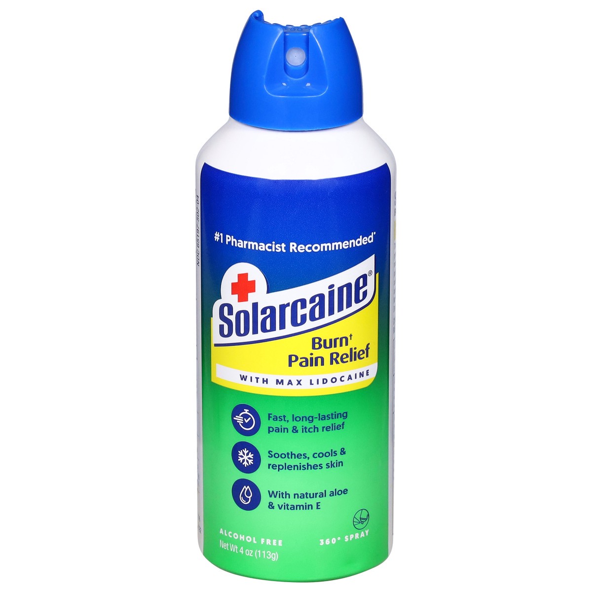slide 13 of 13, Solarcaine Aloe Sunburn Relief Spray with 4% Lidocaine, 4oz, 4 oz