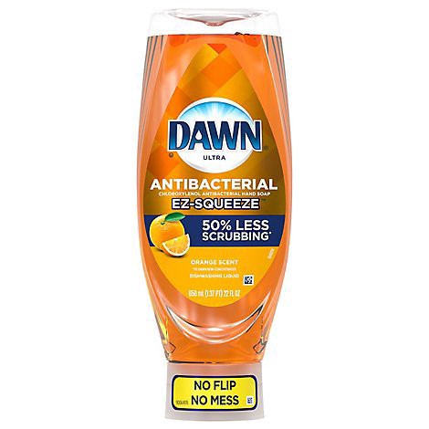 slide 1 of 1, Da N Ultra Antibacterial Ez-squeeze Dishwashing Liquid, Orange Scent - 22 Fl. Oz. - 22 FZ, 22 fl oz
