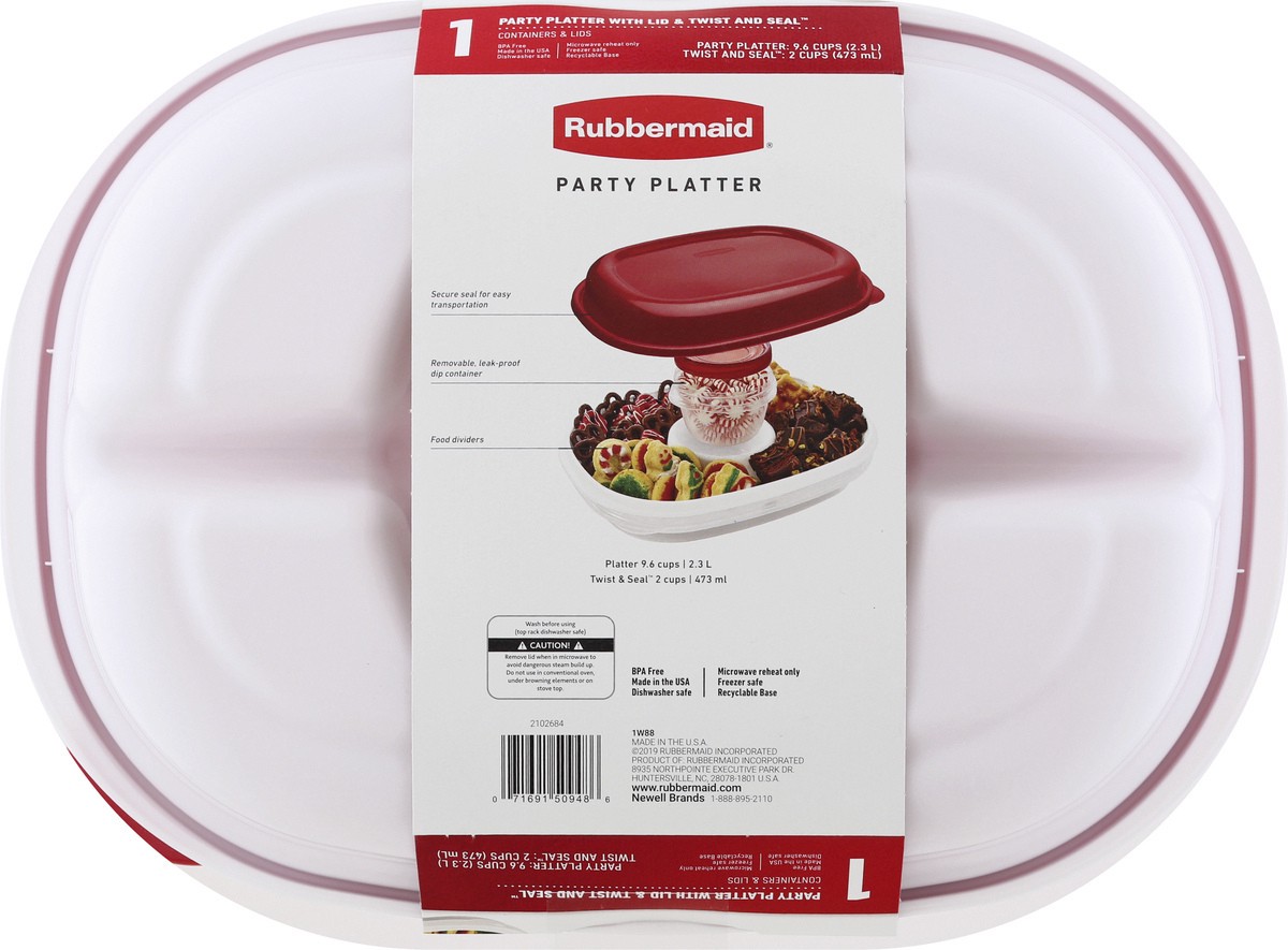 slide 4 of 9, Rubbermaid Party Platter, 1 ct