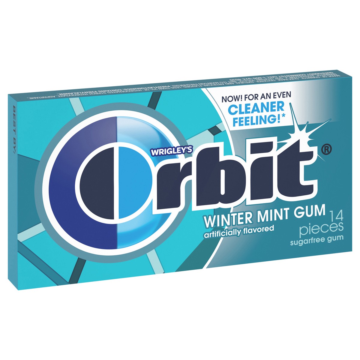 slide 7 of 7, ORBIT Gum Wintermint Sugar Free Chewing Gum, Single Pack, 14 Piece, 14 pc