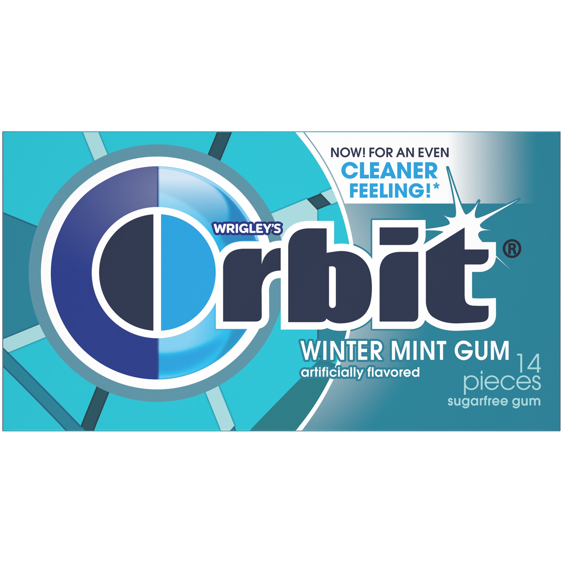 slide 1 of 7, ORBIT Gum Wintermint Sugar Free Chewing Gum, Single Pack, 14 Piece, 14 pc