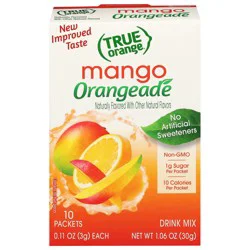 True Orange Mango Orangeade Drink Mix - 10 - 0.11 oz Packets