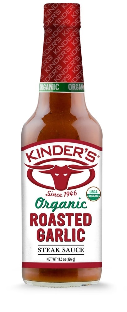 slide 1 of 1, Kinder's Organic Roasted Garlic Steak Sauce, 1 ct