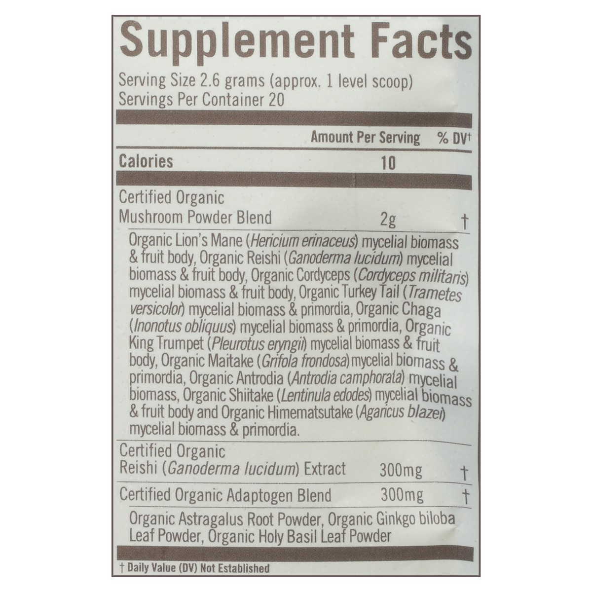 slide 13 of 14, Om Master Blend Mushrooms & Adaptogens 2.22 oz, 2.22 oz