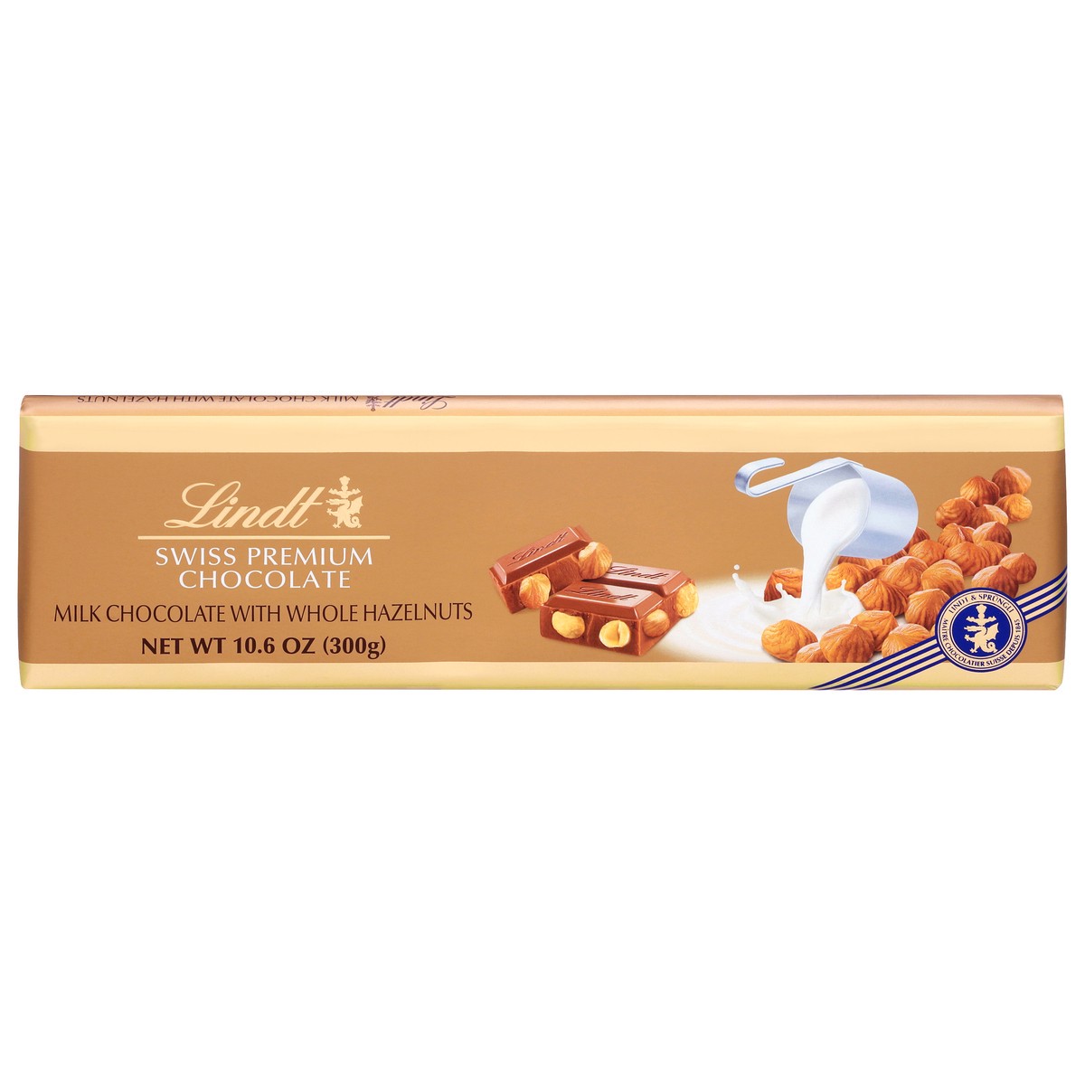 slide 1 of 5, Lindt Swiss Milk Chocolate with Whole Hazelnuts 10.6 oz, 10.6 oz