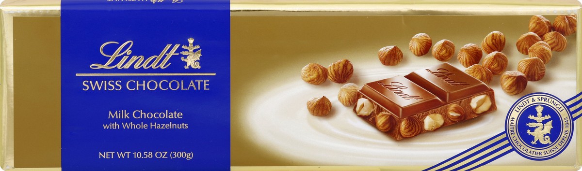 slide 3 of 5, Lindt Swiss Milk Chocolate with Whole Hazelnuts 10.6 oz, 10.6 oz