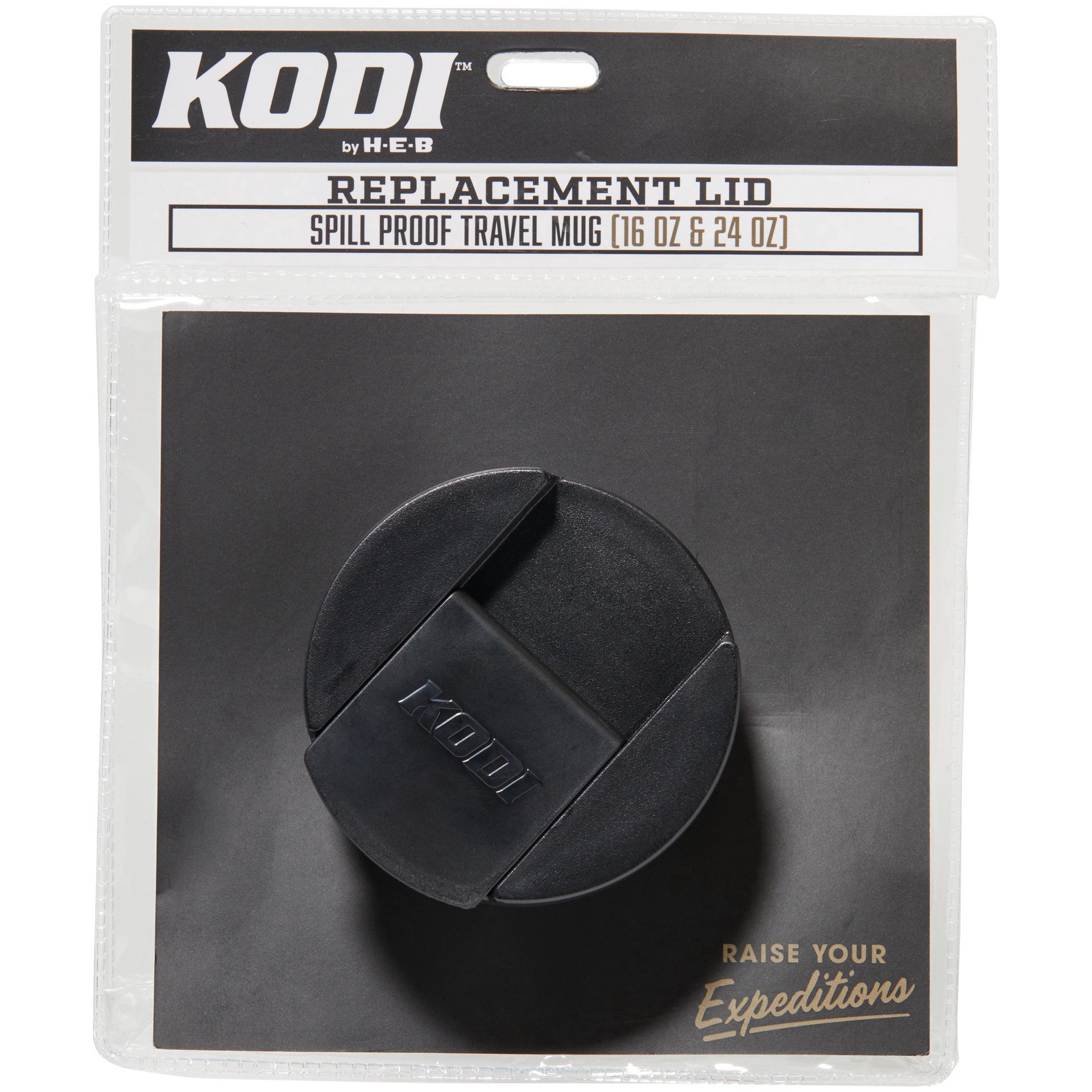 slide 1 of 1, KODI by H-E-B Spill Proof Travel Mug Replacement Lid, 1 ct