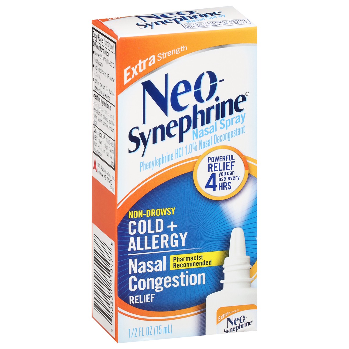 slide 9 of 9, Neo-Synephrine Extra Strength Non-Drowsy Cold + Allergy Nasal Spray 0.5 fl oz, 0.5 fl oz