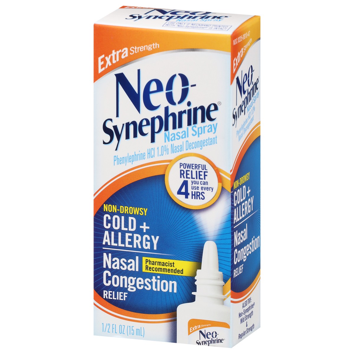 slide 3 of 9, Neo-Synephrine Extra Strength Non-Drowsy Cold + Allergy Nasal Spray 0.5 fl oz, 0.5 fl oz