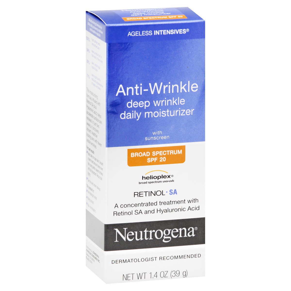 slide 9 of 9, Neutrogena Ageless Intensives Anti-Wrinkle Daily Moisturizer, 1.4 oz