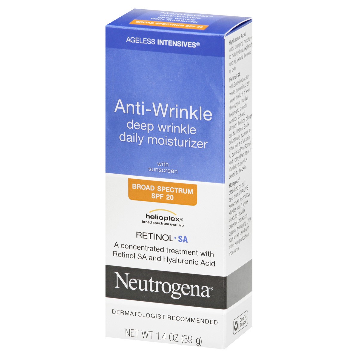 slide 5 of 9, Neutrogena Ageless Intensives Anti-Wrinkle Daily Moisturizer, 1.4 oz