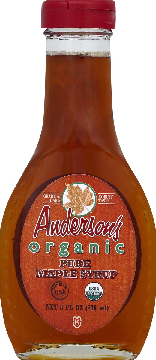 slide 2 of 2, Anderson's Organic Pure Maple Syrup, 8 fl oz