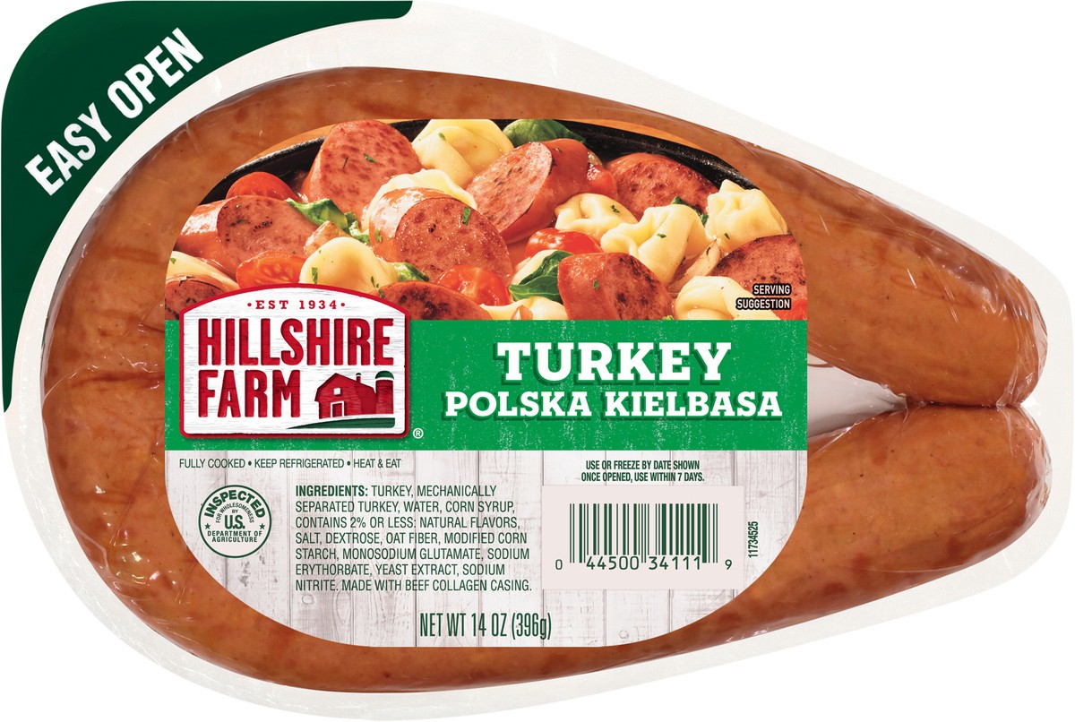 slide 8 of 9, Hillshire Farm CU 1 - Turkey Polska Kielbasa, 396.89 g