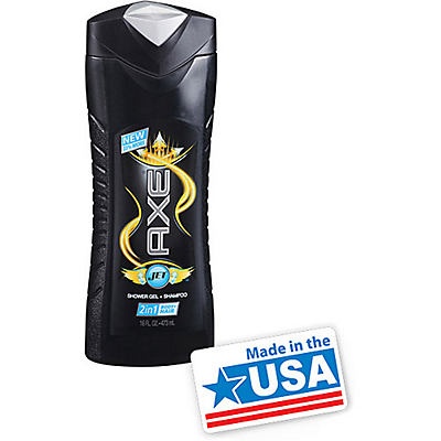 slide 1 of 1, AXE Jet 2-In-1 Shower Gel + Shampoo, 16 oz