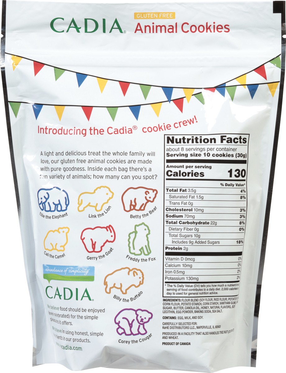 slide 6 of 13, Cadia Gluten Free Animal Cookies 8 oz, 8 oz