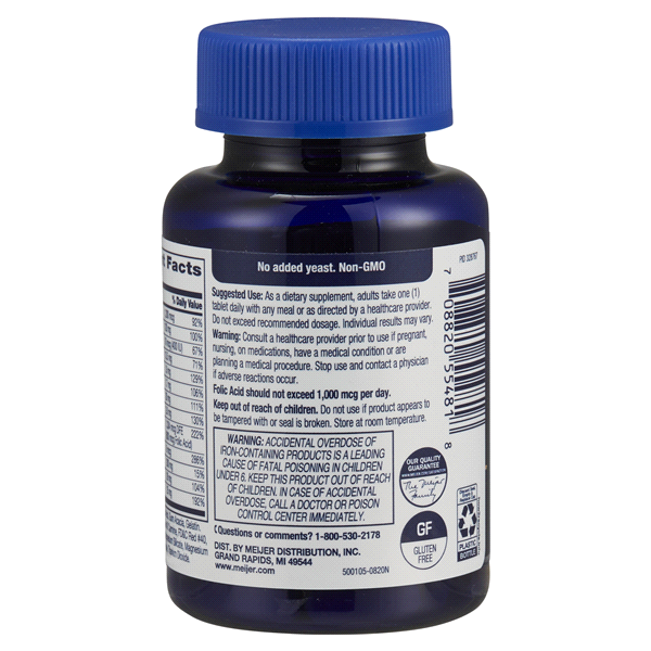 MEIJER WELLNESS Meijer Prenatal Supplement With Folic Acid 100 ct Shipt