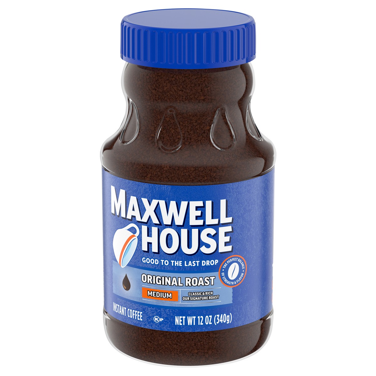 slide 5 of 9, Maxwell House Original Roast Instant Coffee, 12 oz