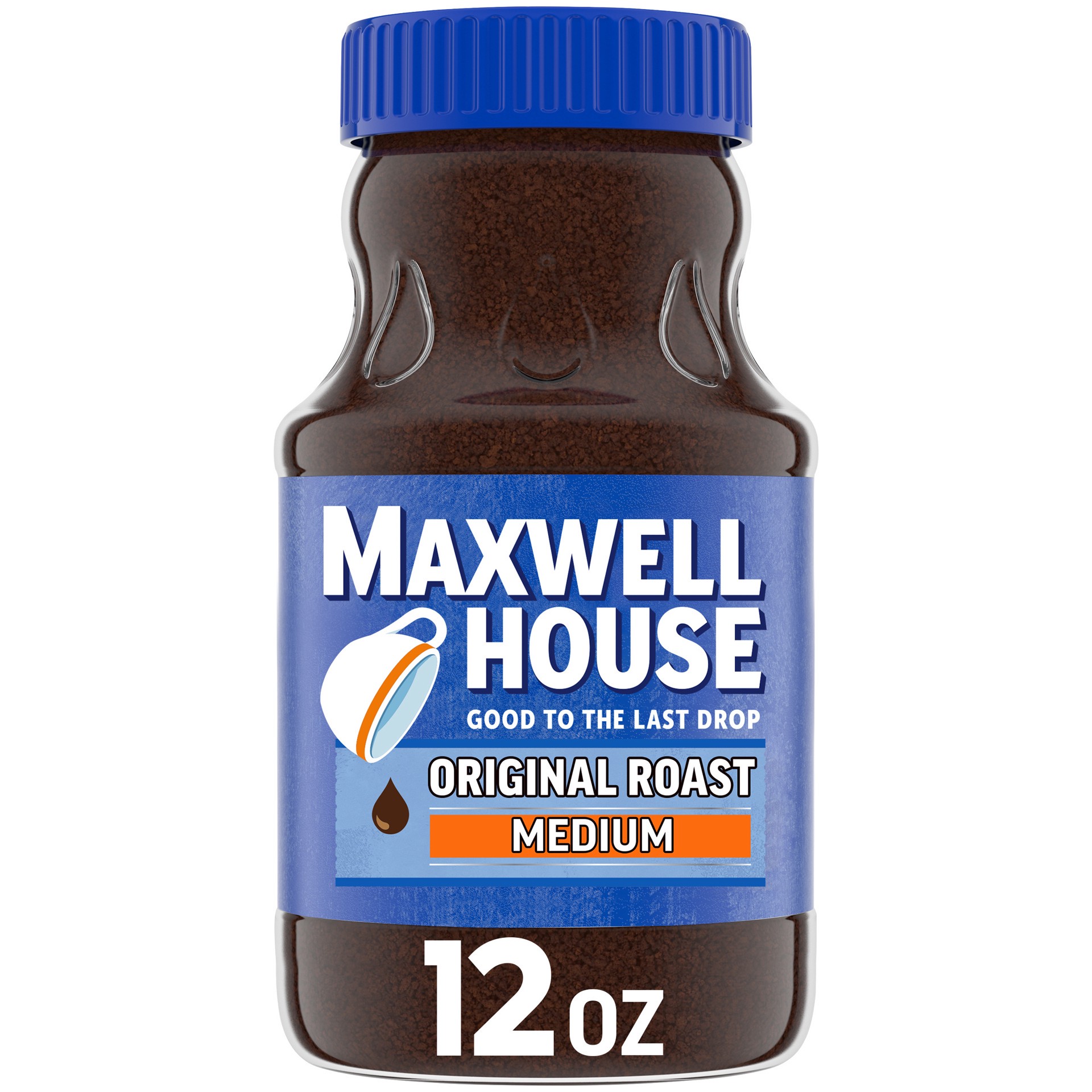 slide 1 of 9, Maxwell House Original Roast Instant Coffee, 12 oz