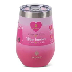 Manna Wine Tumbler - Pink Ombre