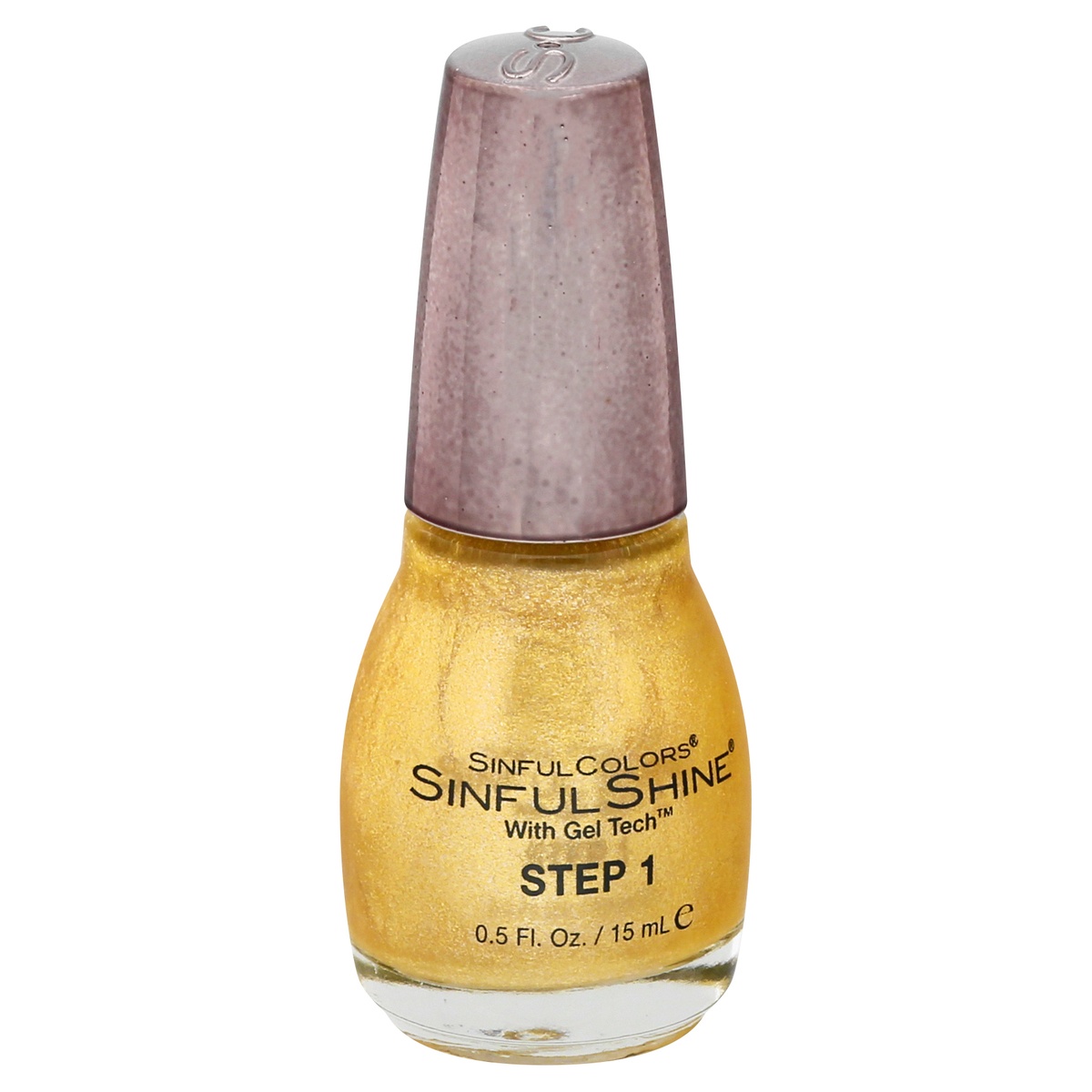 slide 1 of 1, Sinful Colors Sinful Shine Liquid Gold 2648 with Gel Tech Nail Polish 0.5 oz, 0.5 oz