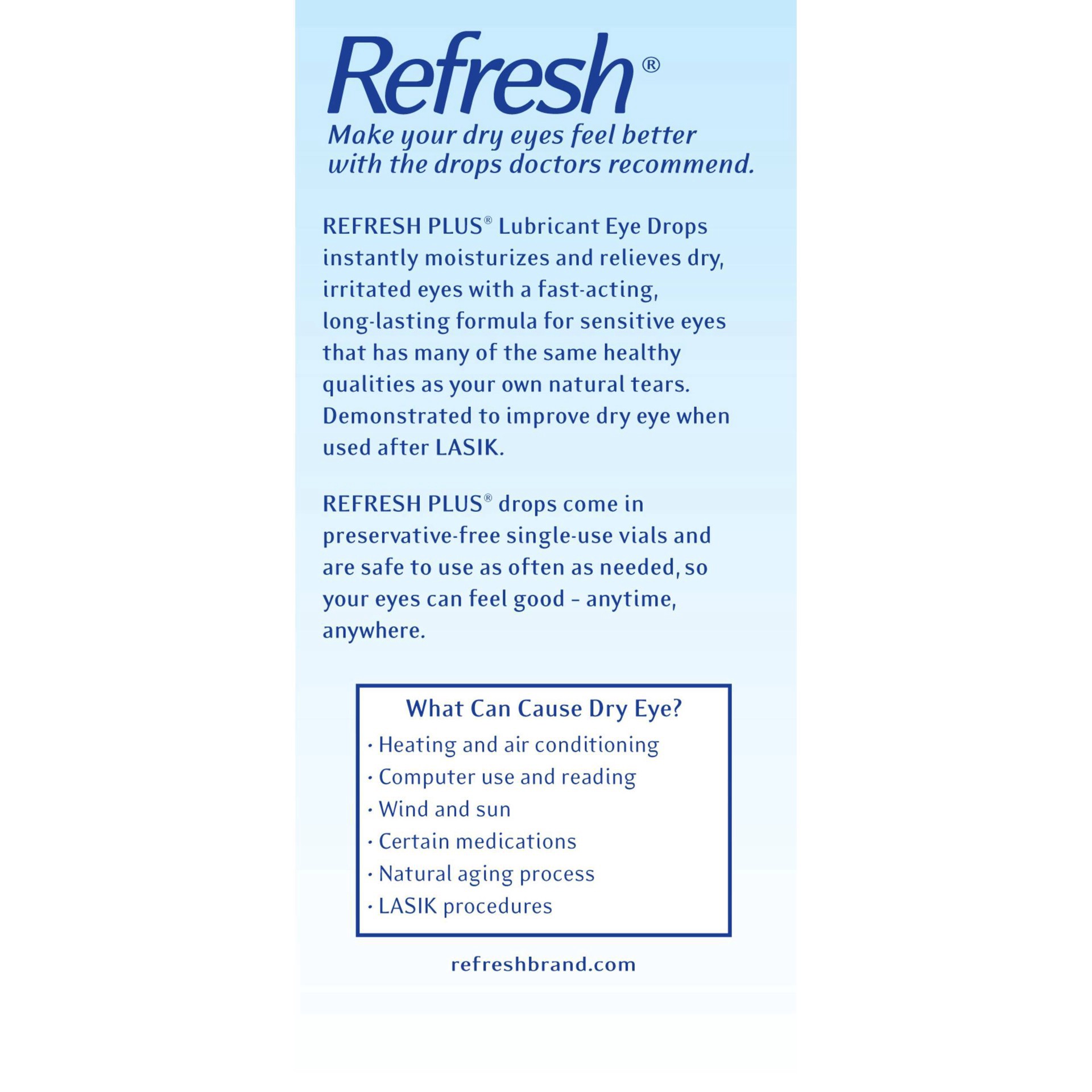 slide 2 of 13, Refresh Plus Preservative Free Lubricant Eye Drops - 70ct, 28 ml