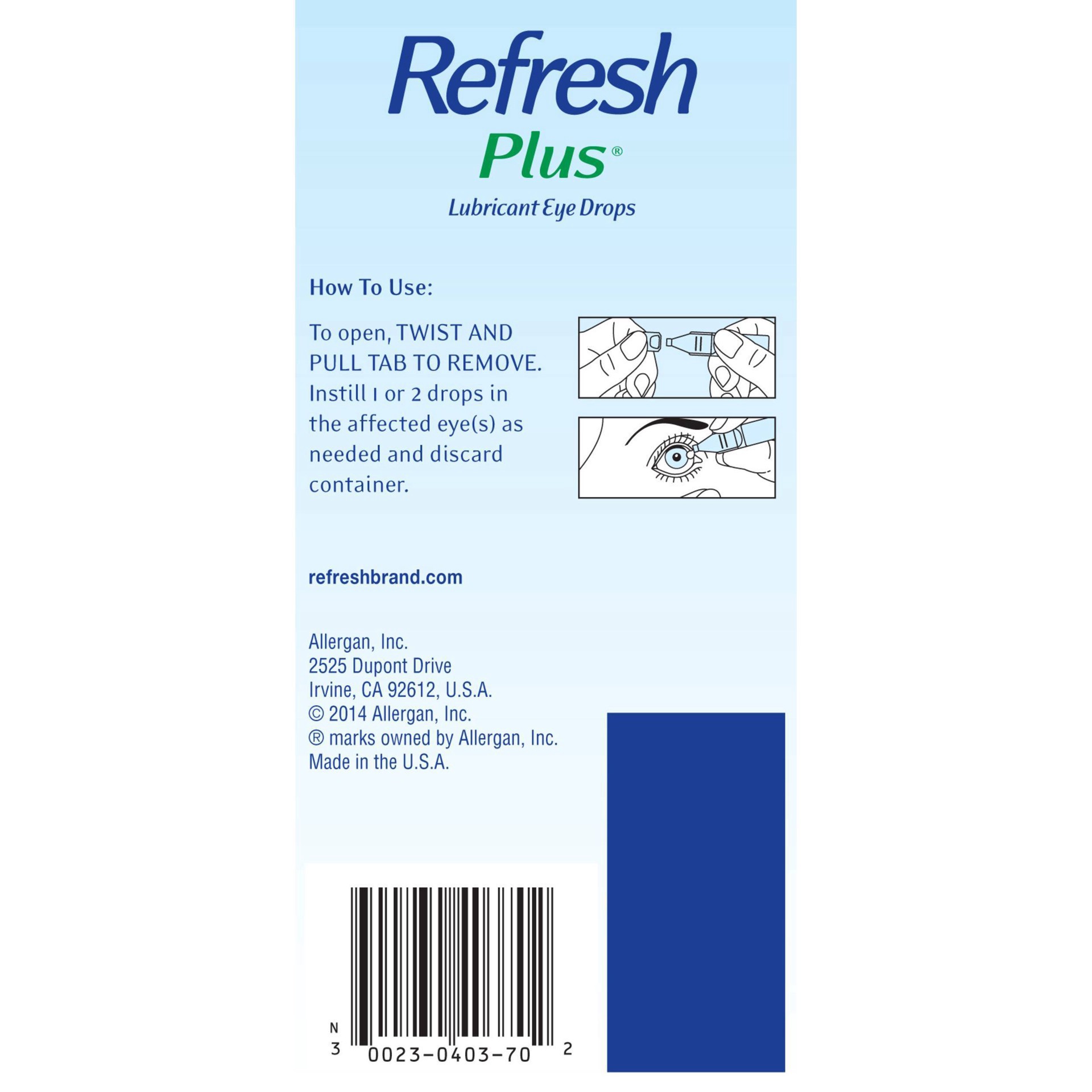 slide 6 of 13, Refresh Plus Preservative Free Lubricant Eye Drops - 70ct, 28 ml