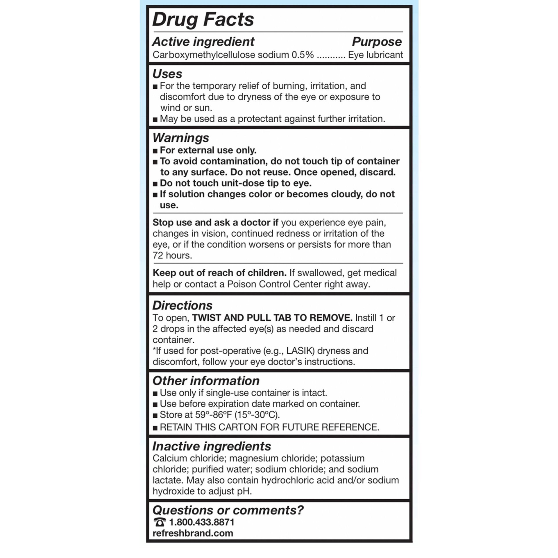 slide 7 of 13, Refresh Plus Preservative Free Lubricant Eye Drops - 70ct, 28 ml