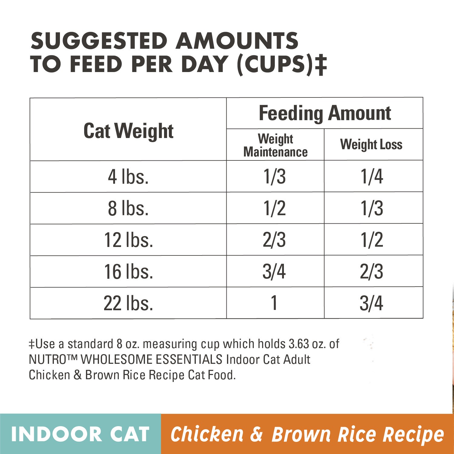 slide 3 of 4, Nutro Wholesome Essentials Adult 1+ Years Indoor Natural Chicken & Brown Rice Recipe Cat Food 5 lb, 5 lb