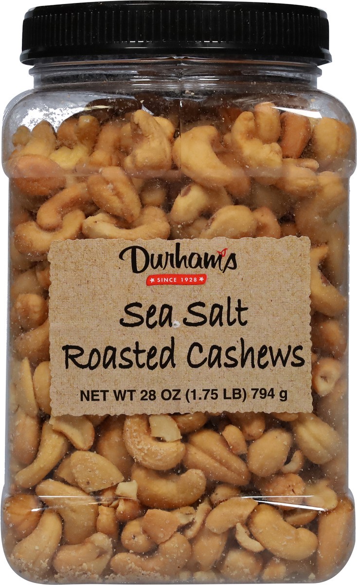 slide 4 of 9, Durham's Roasted Sea Salt Cashews 28 oz, 28 oz