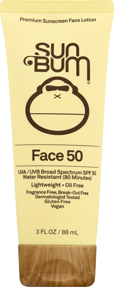 slide 1 of 11, Sun Bum Sunscreen Face Lotion - SPF 50 - 3 fl oz, 3 fl oz