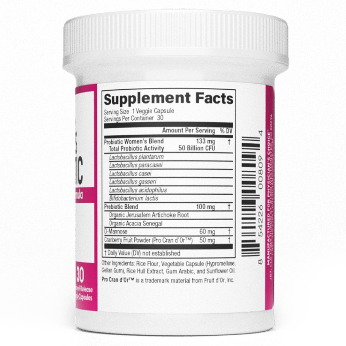 slide 4 of 8, Physicians Choice Women's Probiotic 30 Delayed-Release Veggie Capsules, 30 ct