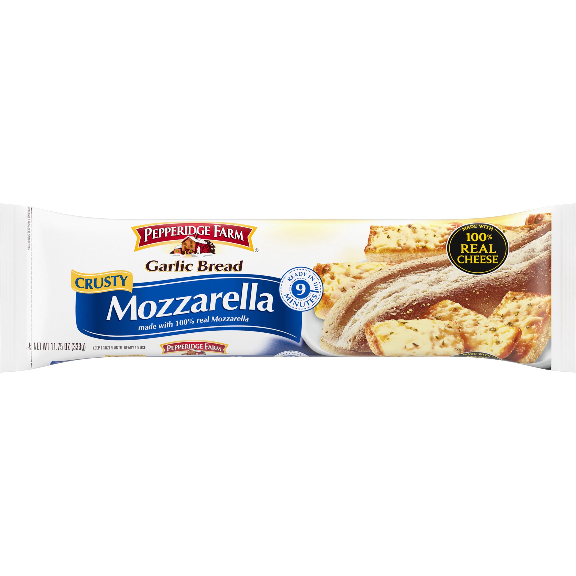 slide 1 of 5, Pepperidge Farm Frozen Mozzarella Garlic Bread, 11.75 oz. Bag, 11.75 oz