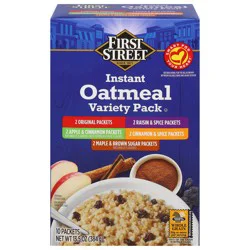 First Street Variety Pack Instant Oatmeal