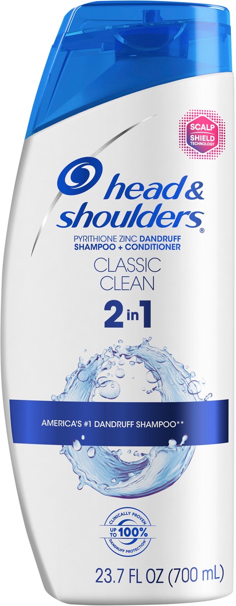 slide 1 of 3, Head & Shoulders Classic Clean Anti-Dandruff 2-in-1 Shampoo + Conditioner, 23.7oz, 23.7 fl oz