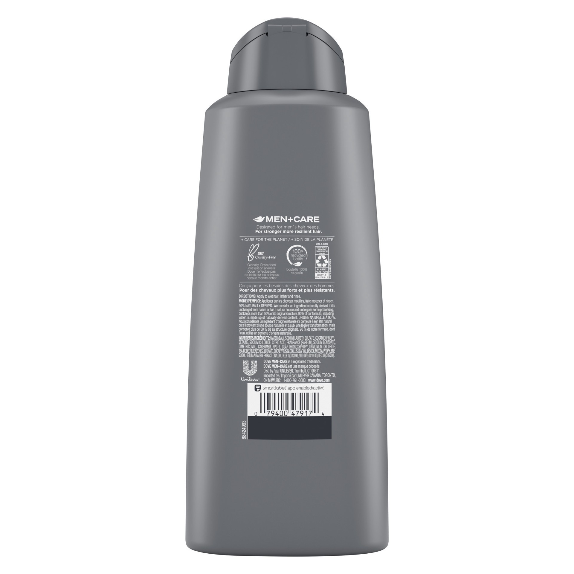 slide 4 of 4, Dove Men+Care 20.4 oz 2 in 1 Shampoo and Conditioner Eucalyptus + Birch, 20.4 fl oz