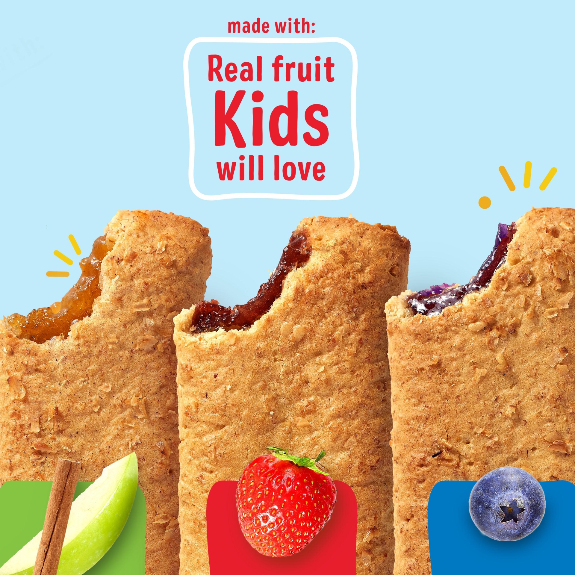 slide 6 of 6, Kellogg's Nutri-Grain Soft Baked Breakfast Bars, Made with Whole Grains, Kids Snacks, Variety Pack, 62.4 oz