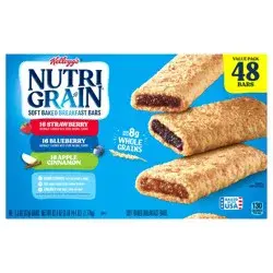 Nutri-Grain Soft Baked Breakfast Bars, Variety Pack, 62.4 oz, 48 Count