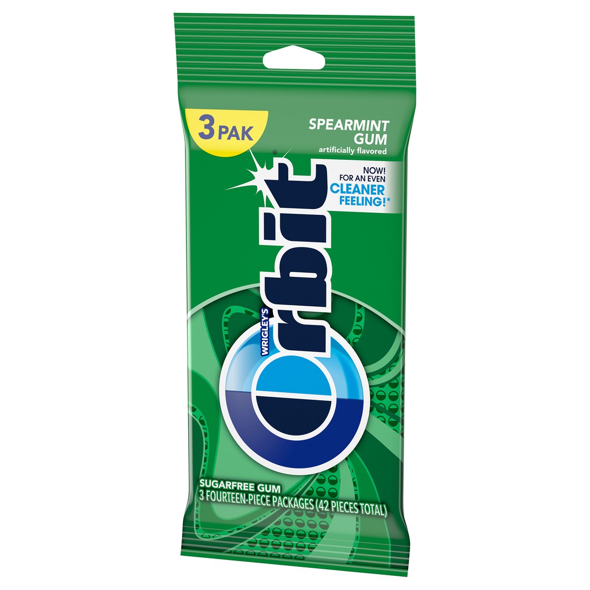 slide 2 of 8, Orbit Spearmint Sugar Free Chewing Gum Multipack, 14 ct (3 Pack), 42 pc