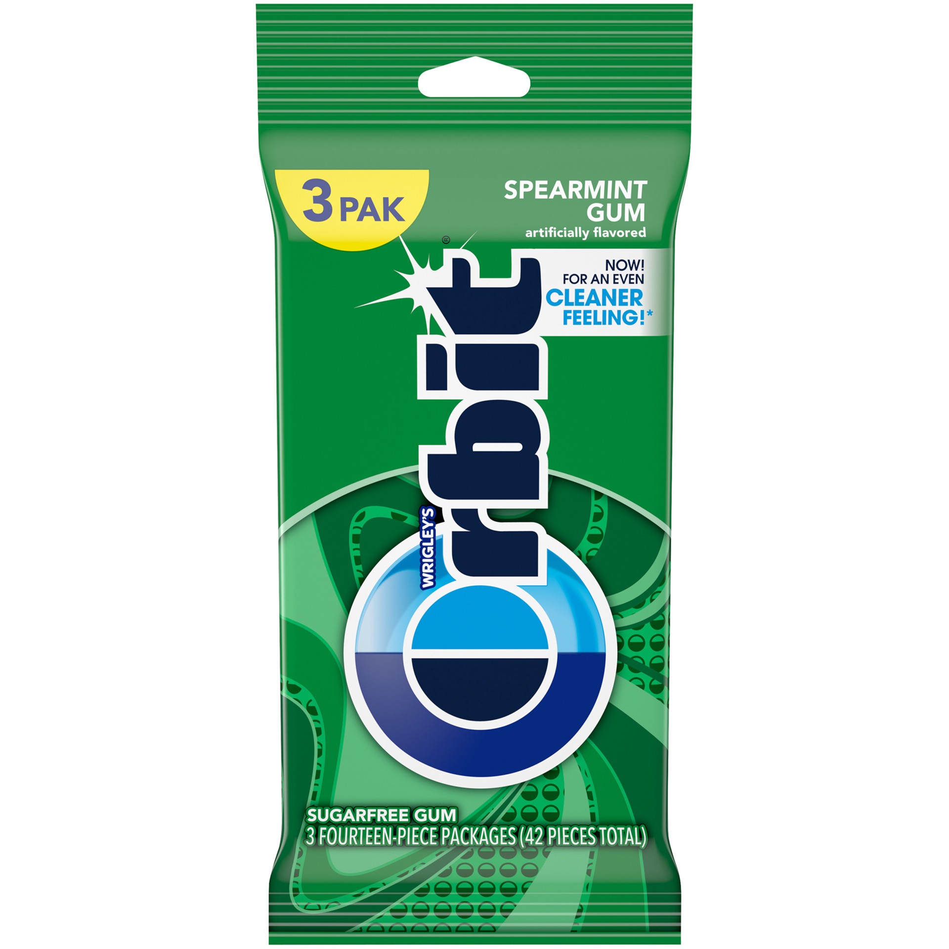 slide 1 of 8, ORBIT Spearmint Sugar Free Chewing Gum Multipack, 14 ct (3 Pack), 42 pc