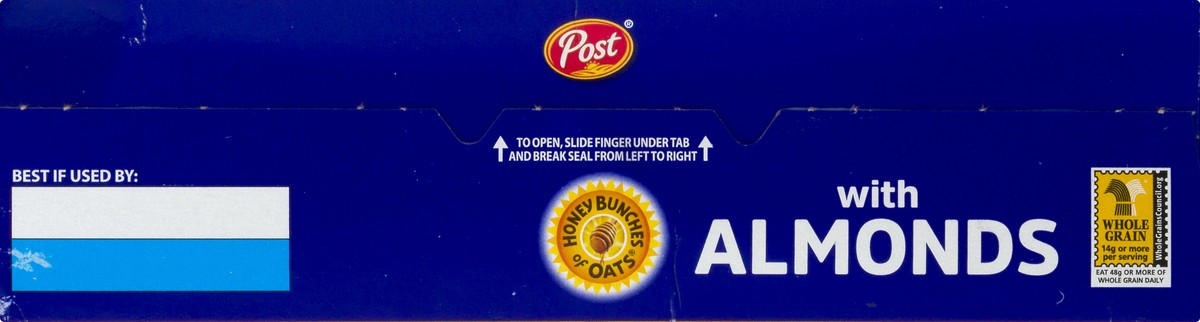 slide 5 of 9, Post Honey Bunches of Oats with Almonds Breakfast Cereal, 28 OZ Box, 28 oz