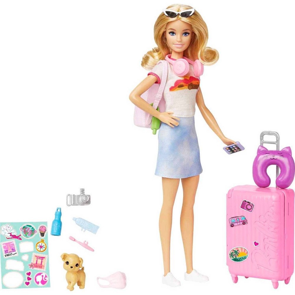 slide 3 of 9, Barbie Travel Doll & Accessories, 1 ct
