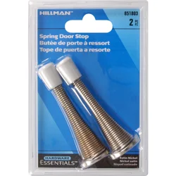 Hillman Hardware Essentials Spring Door Stops - Brass