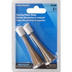 Hillman Hardware Essentials Spring Door Stops - Brass