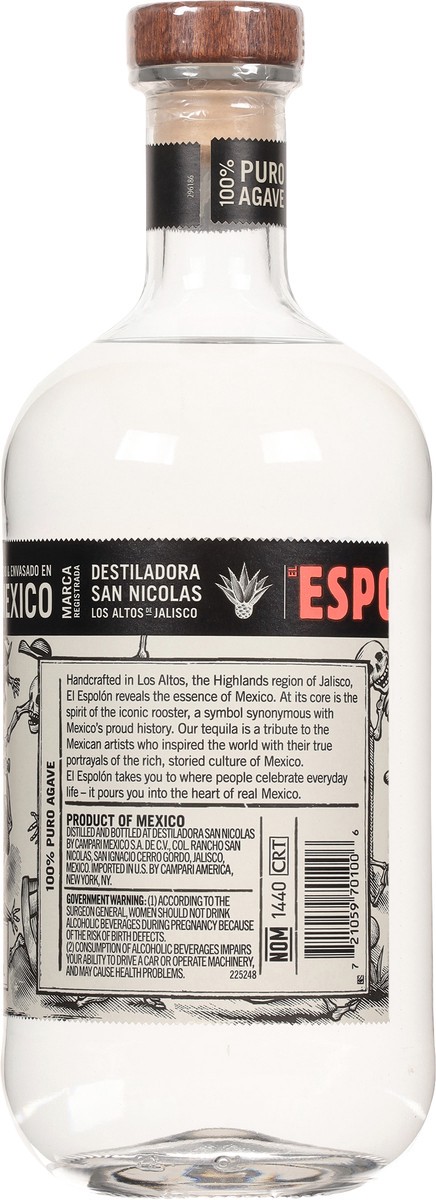 slide 5 of 9, Espolon Tequila Blanco, 1L, 1 liter