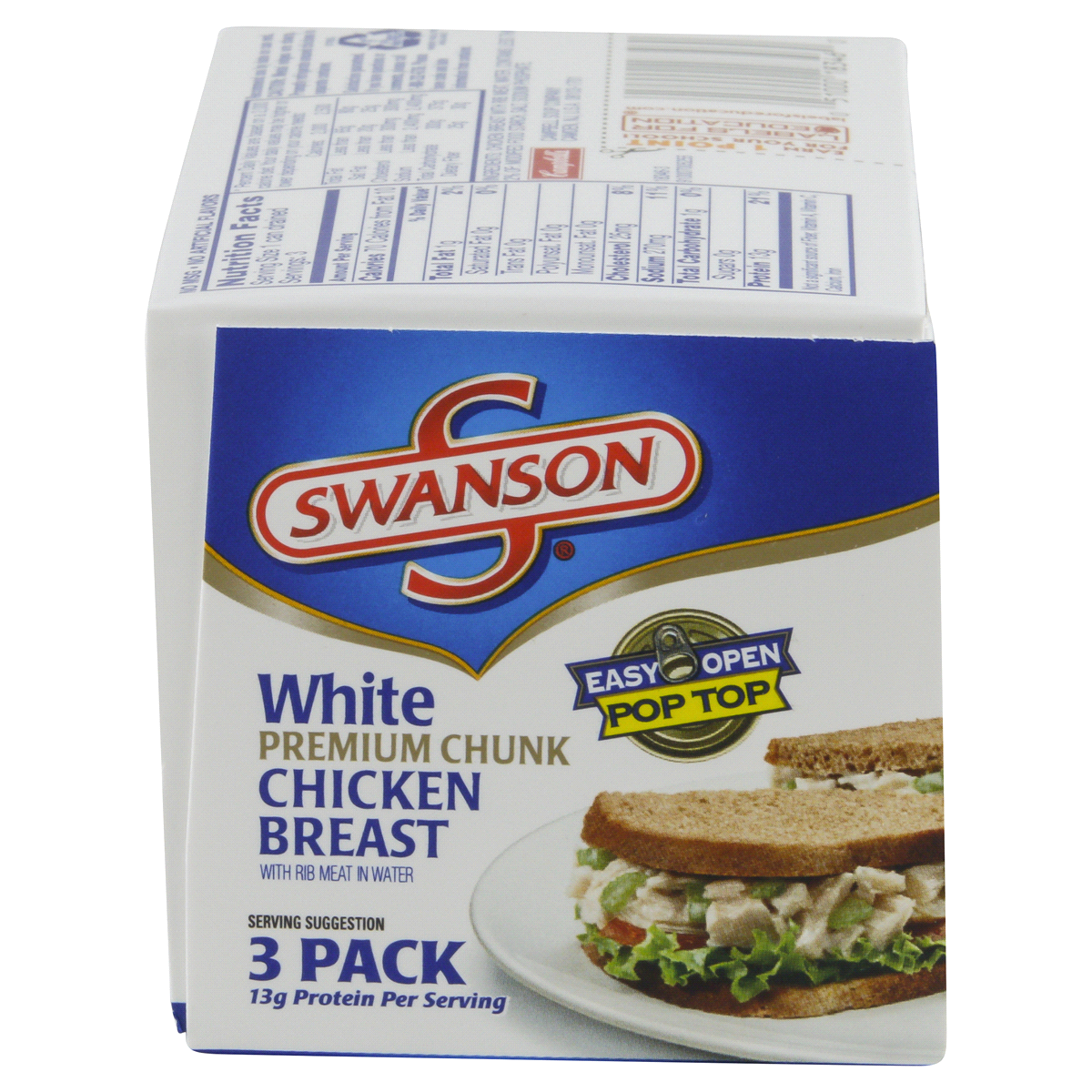 slide 3 of 6, Swanson White Meat Chicken Breast, 3 ct; 3 oz